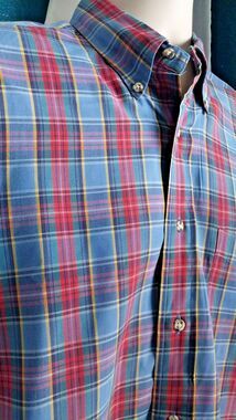 Vintage 90s Chaps Ralph Lauren Blue Red Yellow Men’s Medium Long Sleeve